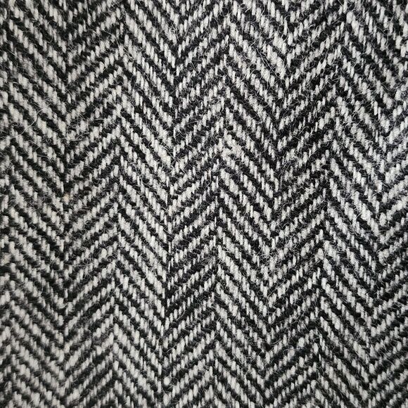 Trieste Mens Wool Herringbone Sport Coat Size 44R Gray Blazer Jacket 2-Button - Picture 3 of 8